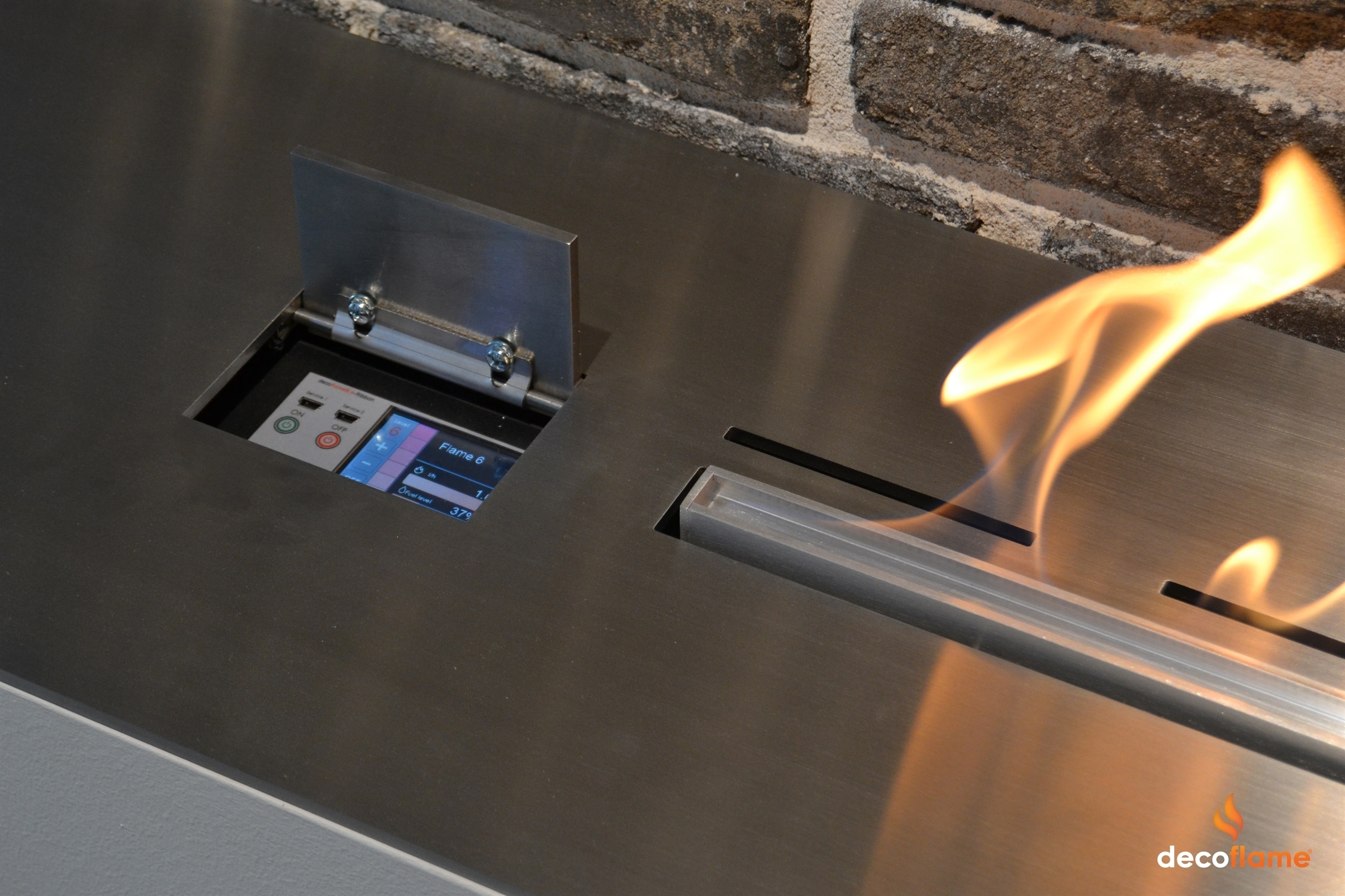 New touch display automatic bioethanol fireplace