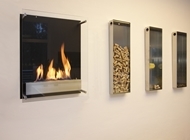Atlantic Tower™ wall-mounted bioethanol fireplace