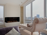 Montreal™ automatic made-to-measure bioethanol fireplace
