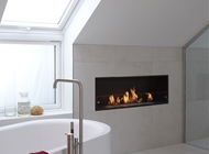 Montreal™ made-to-measure bioethanol fireplace with manual burner