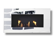 New York Empire™ wall-mounted bioethanol fireplace in mirror